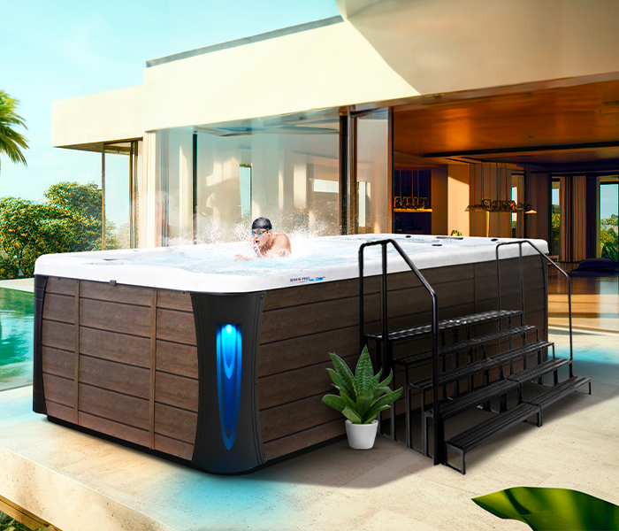 Calspas hot tub being used in a family setting - Vienna