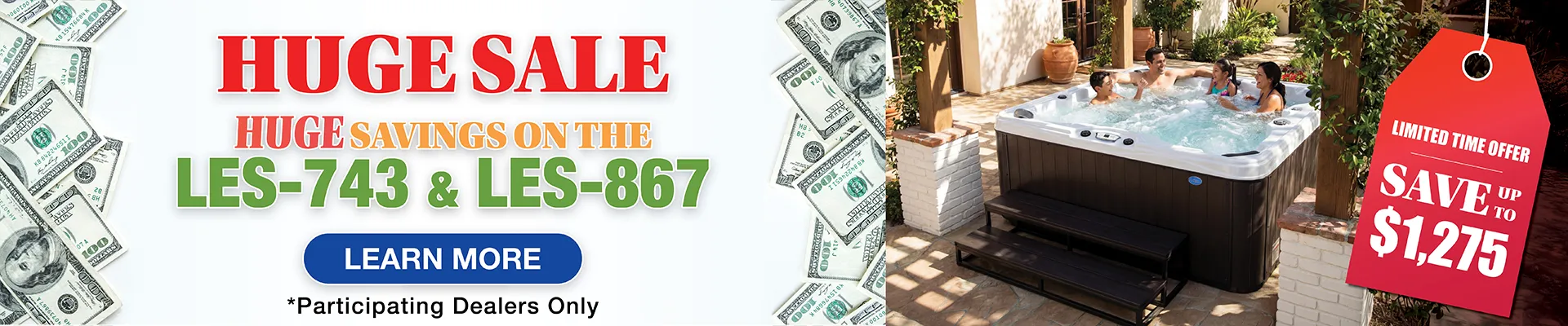 Calspas hot tub being used in a family setting - Vienna